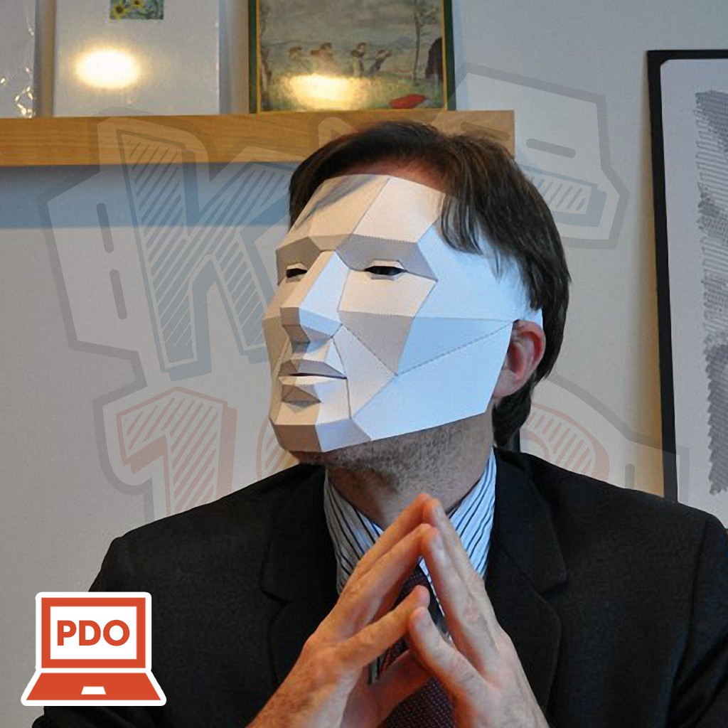Mô hình giấy Đồ chơi Low Poly Mask (Đeo lên được)