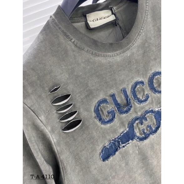áo phông dsq gucci dập vân nôi phong cách màu xám loang rách cực chất áo đẹp giá rẻ giảm 50 % cực hót Đẹp !
