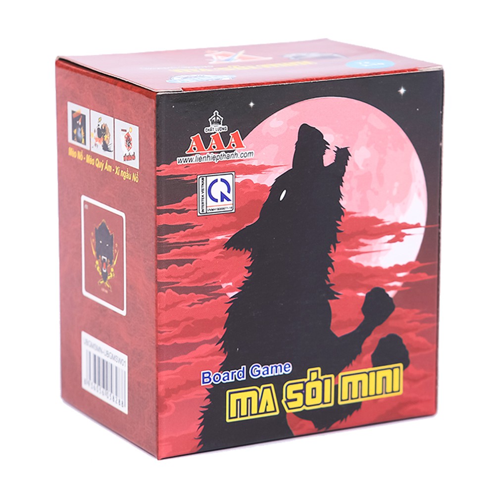 Boardgame Ma Sói Mini Việt Hóa, dễ chơi cho cả trẻ em và người lớn từ 4 - 7 người [Chính hãng AAA-LHT]