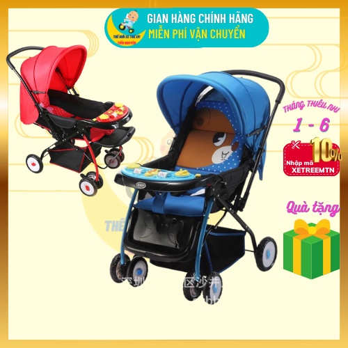 Xe đẩy nằm cho bé xe đẩy 2 chiều có màn che, xe đẩy cho bé đa năng 3 tư thế, Bảo hành 6 tháng - BST xe đẩy du lịch