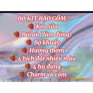 ( ĐẤT SÉT MÀU ) Bộ Kit Slime Bơ + kèm HDSD ( hương)