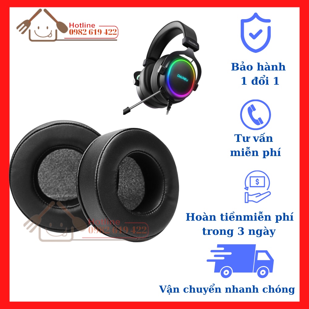 Miếng đệm ốp tai nghe dùng cho tai nghe DareU EH925S