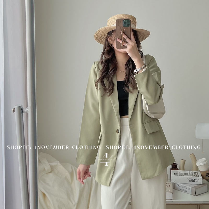 Áo blazer 2 lớp phong cách Hàn quốc sang chảnh