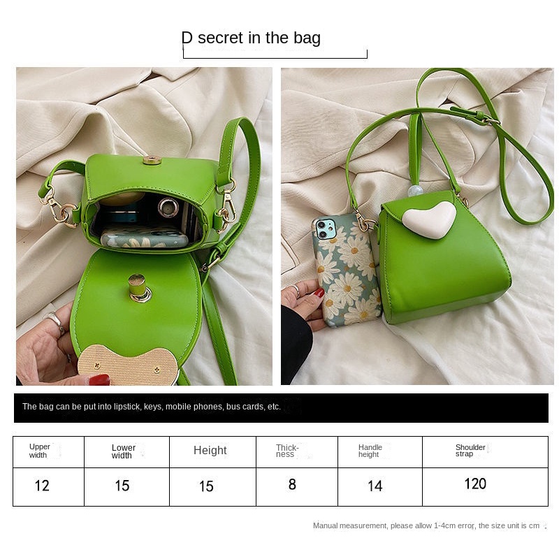 Túi Đeo Vai Hình Trái Tim Phong Cách Thời Trang Mùa Hè Xinh Xắn