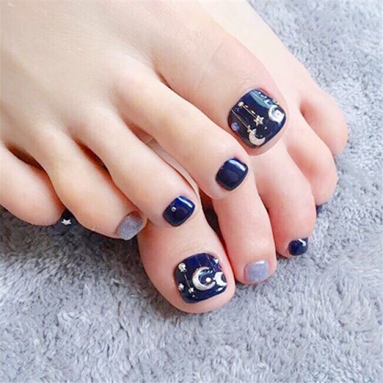 H001-050 Set 14 miếng dán trang trí móng lâu dài chống nước phong cách Hàn Quốc mẫu