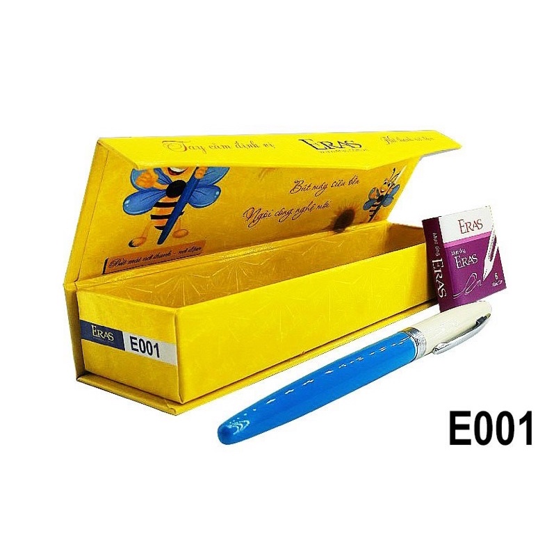 Bút máy Eras E001 ngòi mài luyện viết chữ đẹp tặng ngòi+ống mực