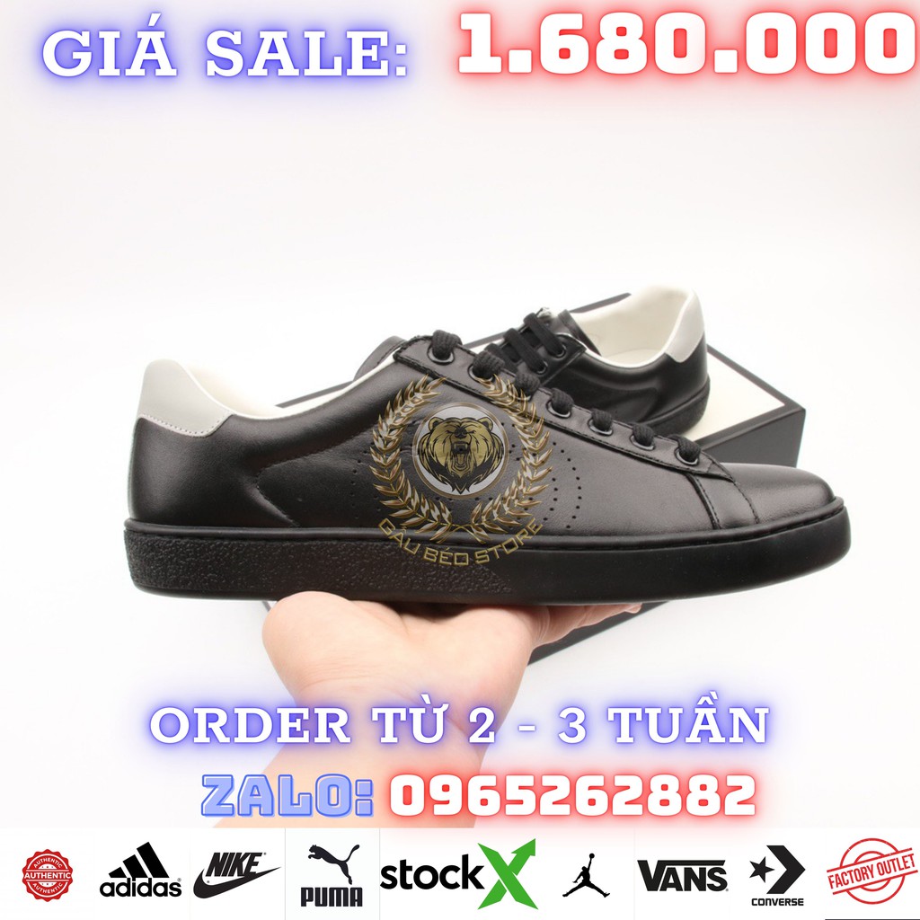 Order 2-3 Tuần + Freeship Giày Outlet Store Sneaker _GUCCI Ace Embroidered Low-Top MSP:  ➡️ gaubeostore.shop