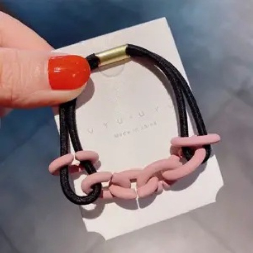 Dây Buộc Tóc Dạng Xích Nhiều Màu Sắc Đơn Giản Đa Năng Phong Cách Nhật Hàn