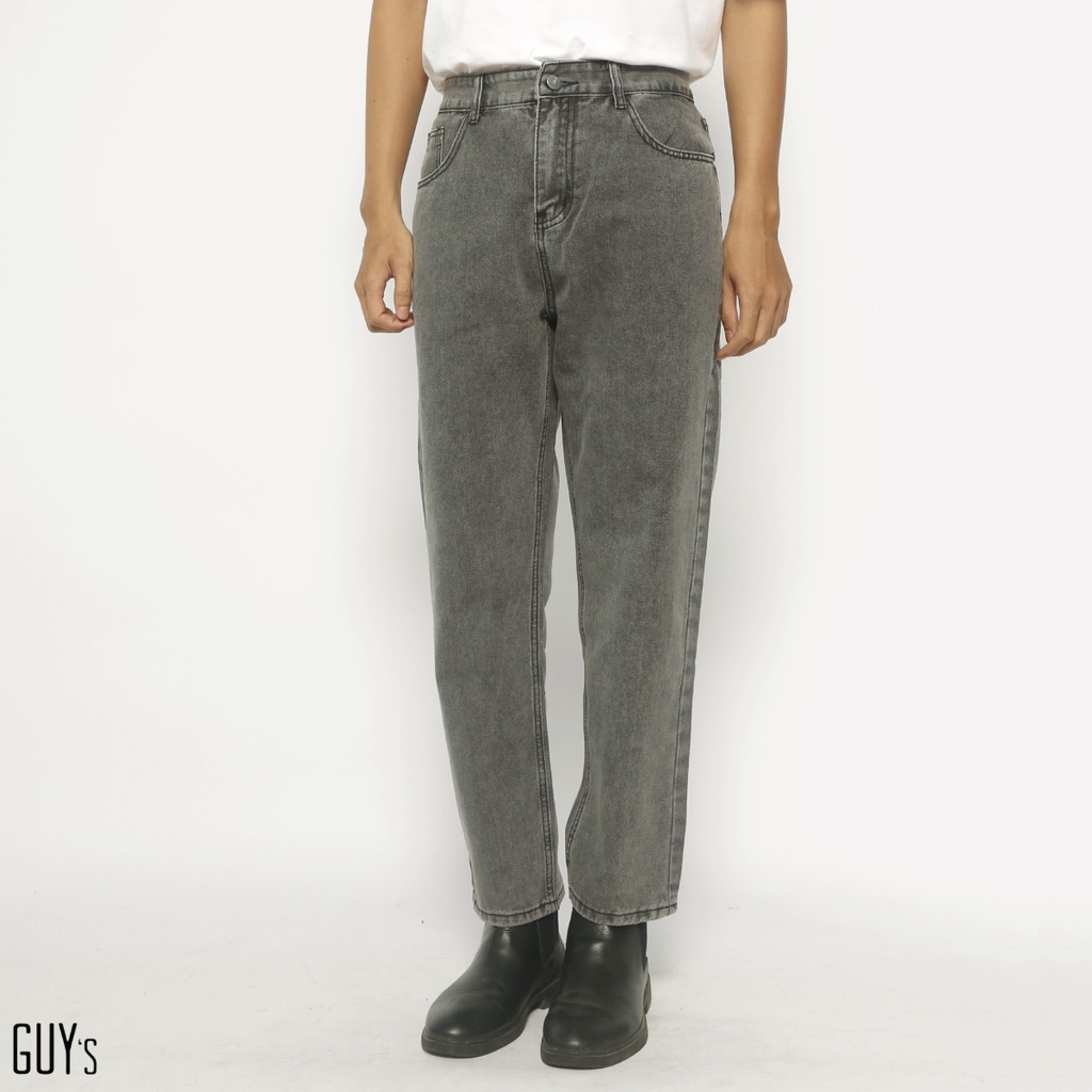 Quần jeans trơn JD108 GUY's Closet, Dáng suông, Nhiều màu