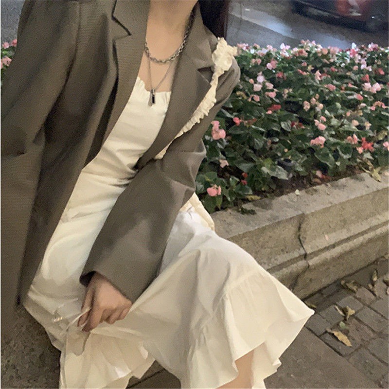 Đầm Dây Nữ Cộc Tay Cổ Tròn Xếp Ly Thời Trang | BigBuy360 - bigbuy360.vn