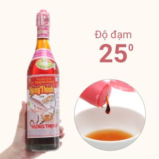 Nước mắm cá cơm Hưng Thịnh 25 độ đạm chai 620ml