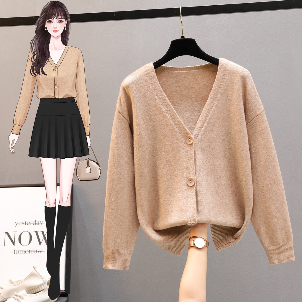 ÁO KHOÁC CARDIGAN LEN QUẢNG CHÂU CAO CẤP NỮ AL999 | BigBuy360 - bigbuy360.vn