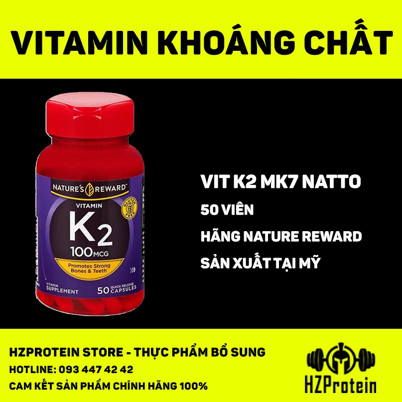 VITAMIN K2 MK7 100MG - CHẮC KHỎE XƯƠNG TOÀN DIỆN (50 VIÊN) | Shopee Việt Nam
