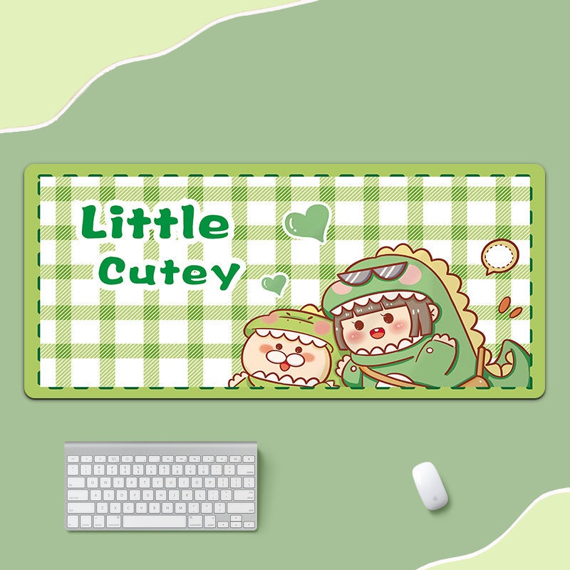 Tấm Lót Chuột & Bàn Phím Máy Tính Cỡ Lớn Chống Trượt In Hình Hoạt Hình Dễ Thương