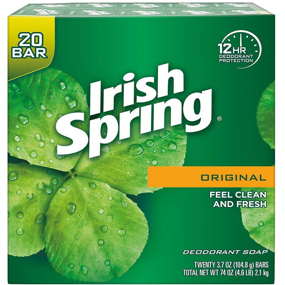 Xà Phòng Diệt Khuẩn Irish Spring Deodorant Soap Original làm sạch da không gây kích ứng - EDS Hàng Mỹ