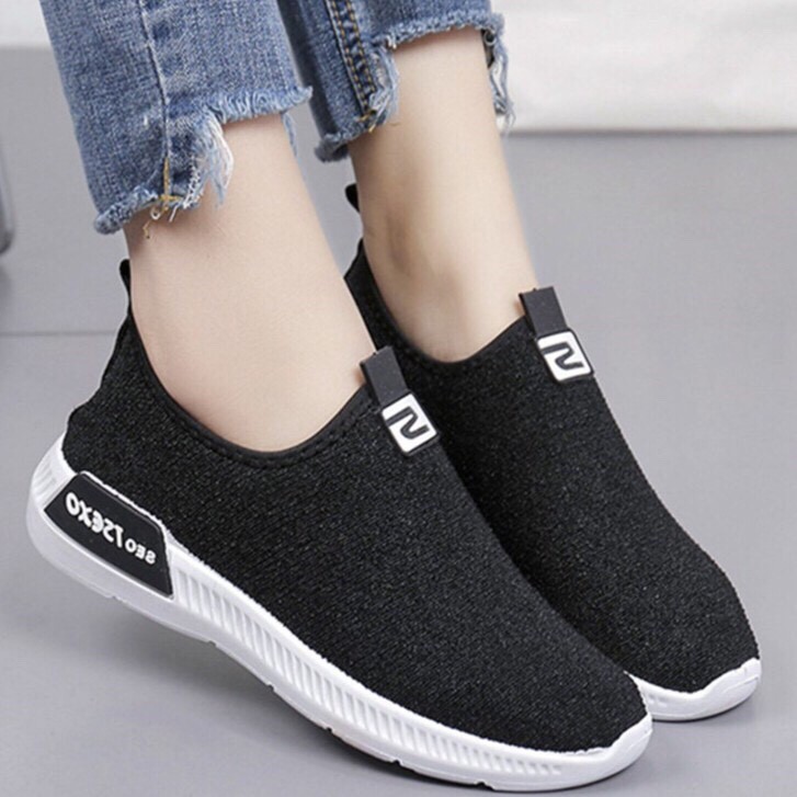 Giày lười chạy bộ chữ S êm chân
