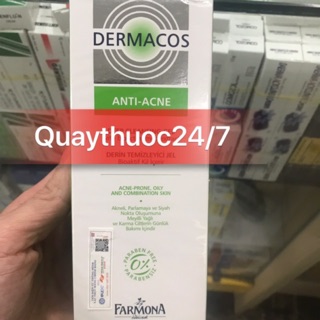 ✅GEL RỬA MẶT DERMACOS CHỨA BÙN HOẠT TÍNH (150ml)