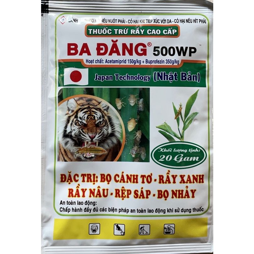Sản phẩm trừ Rầy rệp bọ nhảy BA ĐĂNG gói 20gr