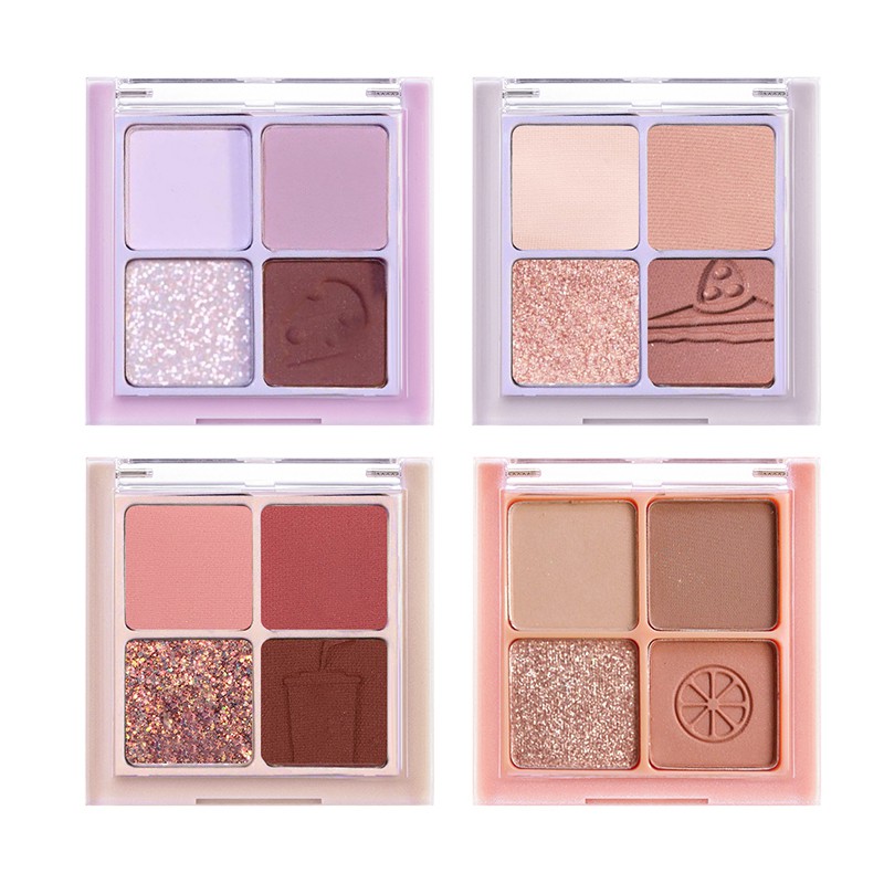 (Hàng Mới Về) Bảng Phấn Mắt Faiccia 4 Màu Lì Và Ánh Ngọc Trai Kết Hợp Thời Trang | BigBuy360 - bigbuy360.vn