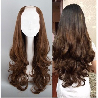 Tóc giả kẹp U xoăn dài 65cm