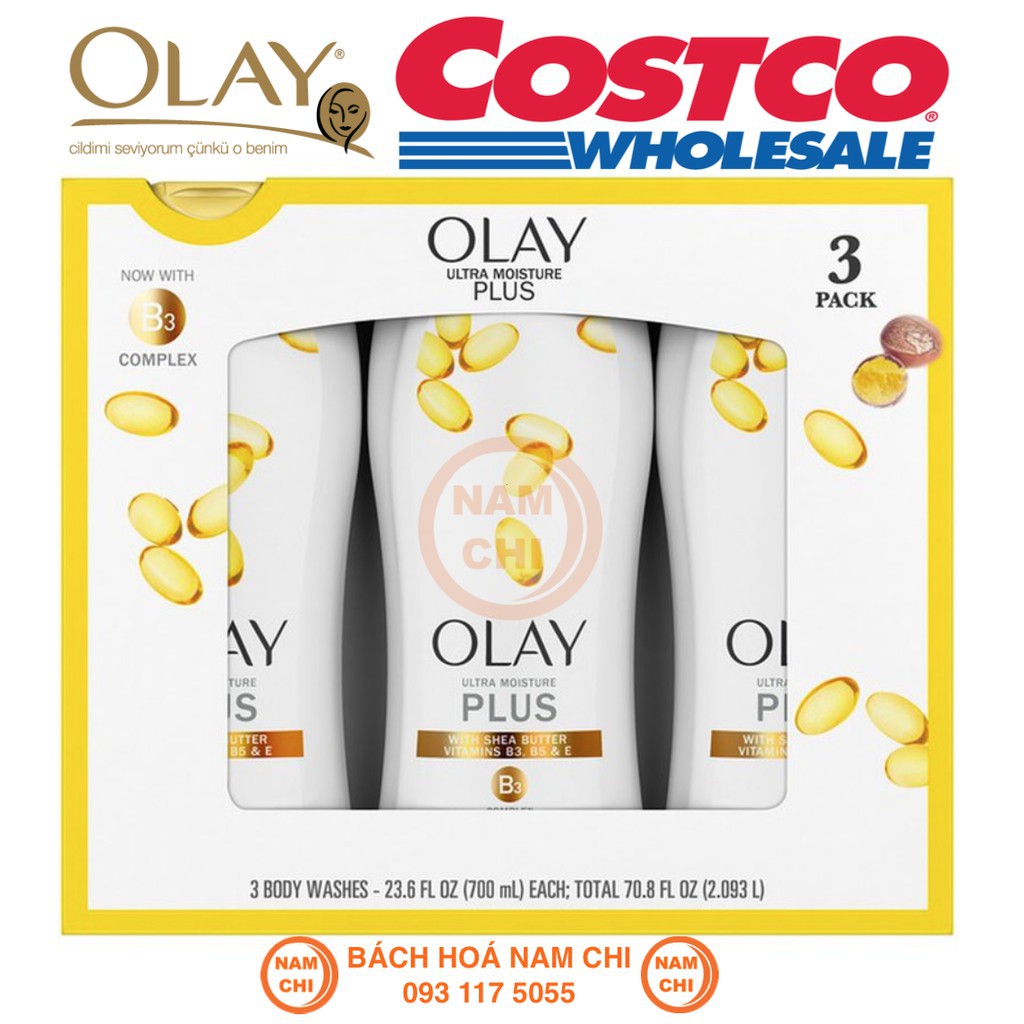 [HÀNG MỸ] SỮA TẮM OLAY VÀNG OLAY ULTRA MOISTURE PLUS+ 700ML MẪU MỚI NHẤT (CHUẨN USA)