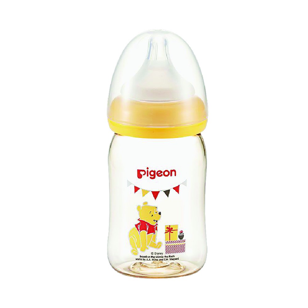 Bình Sữa Cổ Rộng PPSU Gấu Pigeon 160ml