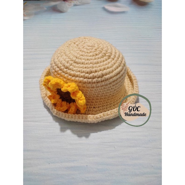 Mũ cho chó mèo tiểu thư Mũ cho thú cưng bằng len handmade