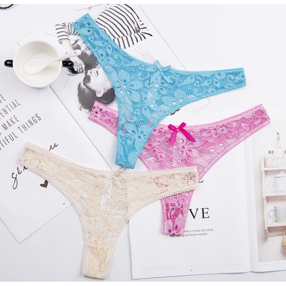 Quần lót nữ sexy lọt khe ren cao cấp, trẻ trung, thoải mái, thoát mát (MS 03030) Anna Shop