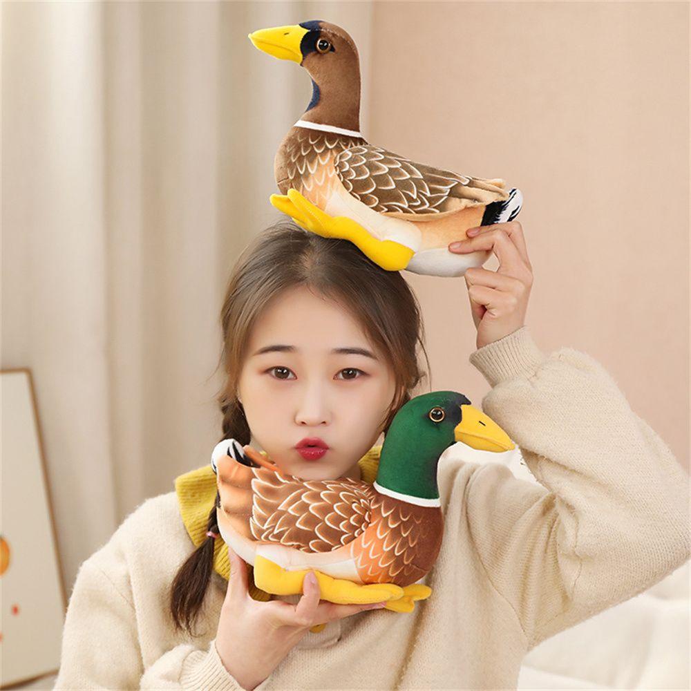 Chú Vịt Nhồi Bông Màu Xanh Lá Dùng Trang Trí Halloween