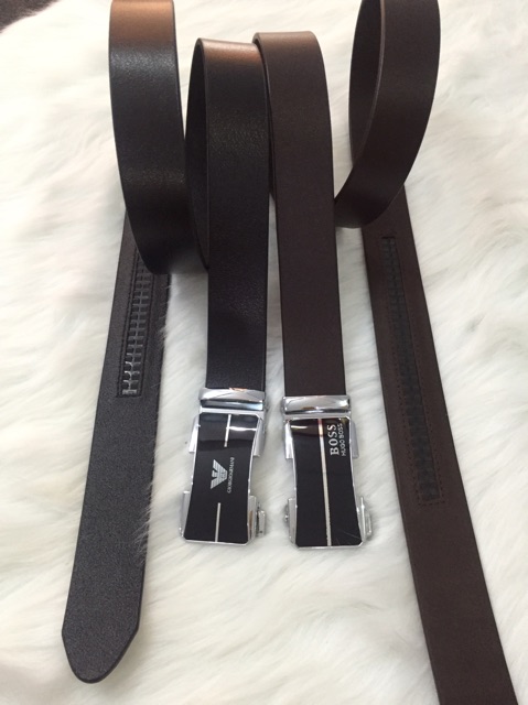 THẮT LƯNG NAM DA BÒ ĐẦU KÉO RĂNG CƯA