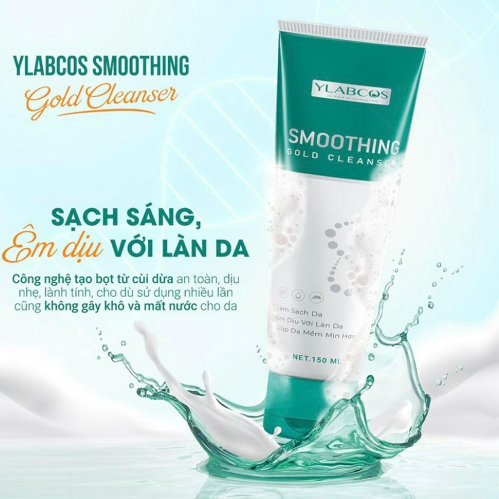 Sữa rửa mặt Dr Lacir sữa rửa măt vàng smoothing gold cleanser cho da nhạy cảm, mỏng yếu, sau tái tạo 150ml