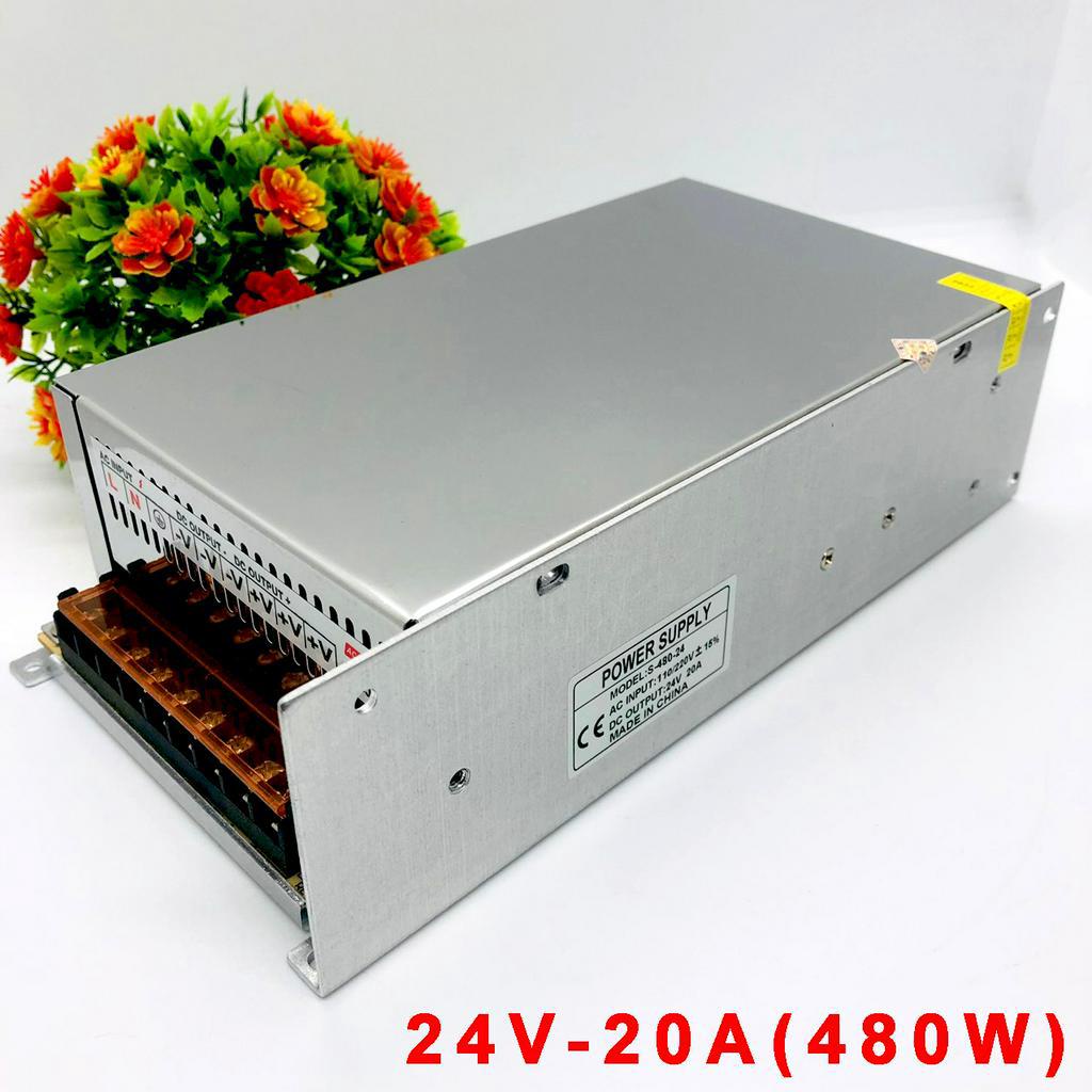 Nguồn tổ ong, Nguồn 24V - 20A/15A/10A/5A/3A dùng cho hệ thống đèn Led, Motor, Máy Phun sương mini...