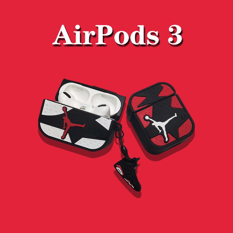 Vỏ Bảo Vệ Hộp Sạc Tai Nghe compatible AirPods3 Pro compatible AirPods3 Pro Họa Tiết Jordan Thời Trang