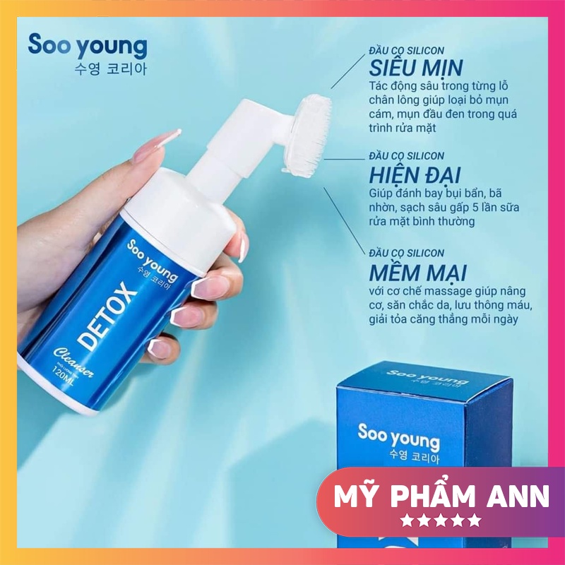 Sữa rửa mặt Detox Cleanser Soo Young chính hãng