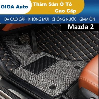 Lót sàn ô tô 5D 6D Mazda 2 đời 2011 - 2015, 2016 - 2022 không mùi chống nước trải kín sàn xe