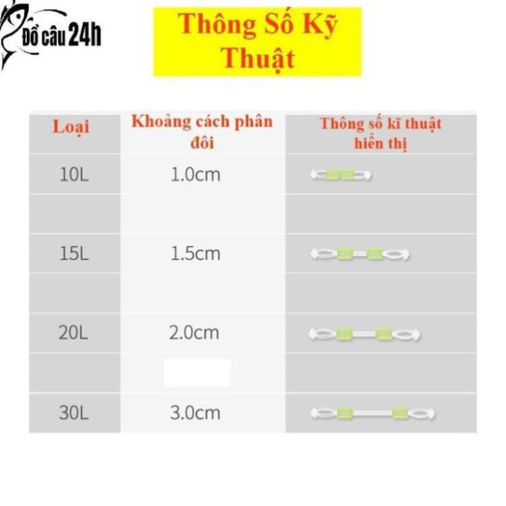 Dụng Cụ Chia Đôi Lưỡi Câu ( Vỉ 10 chiếc ), Thẻo Câu Chuyên Câu Đài Silicon Cao Cấp - Đồ Câu 24h