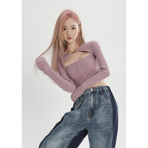 Sexy Women's Summer Fashion Colorful Knit Stretch Top