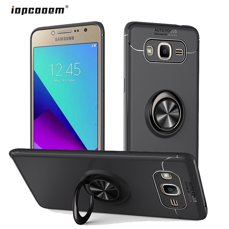 Ốp điện thoại bằng silicone có vòng đỡ choSamsung Galaxy J2 J5 J7 Prime On7 On5 2016 G530