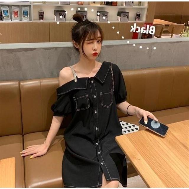 [LININ] Đầm Hai Dây Dài Đến Giữa Bắp Chân Dáng Ôm Cỡ Lớn Phong Cách Mới Mùa Hè Cho Nữ