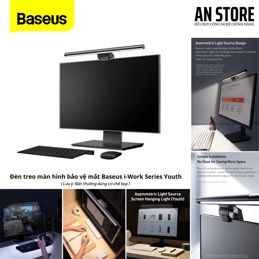 Đèn treo màn hình bảo vệ mắt Baseus i-Work Series Youth