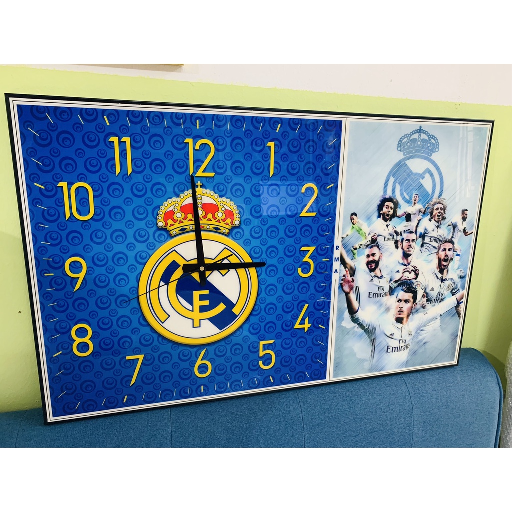 Đồng hồ Real Madrid - phom chữ nhật