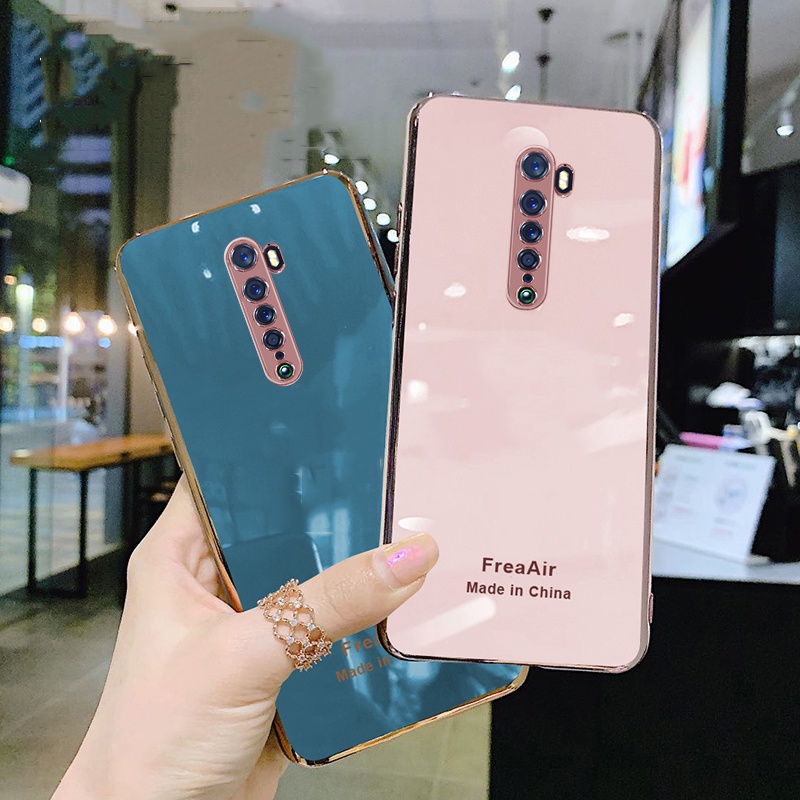Ốp điện thoại silicon mềm mạ điện tráng gương sang trọng cho OPPO Find X3 X2 Pro Lite F17 F11 F9 Pro