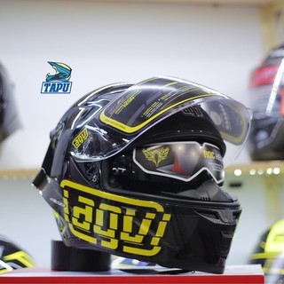 Mũ bảo hiểm roc 2 kính = royal m137 lên tem agv vàng, bảo hành 12 tháng