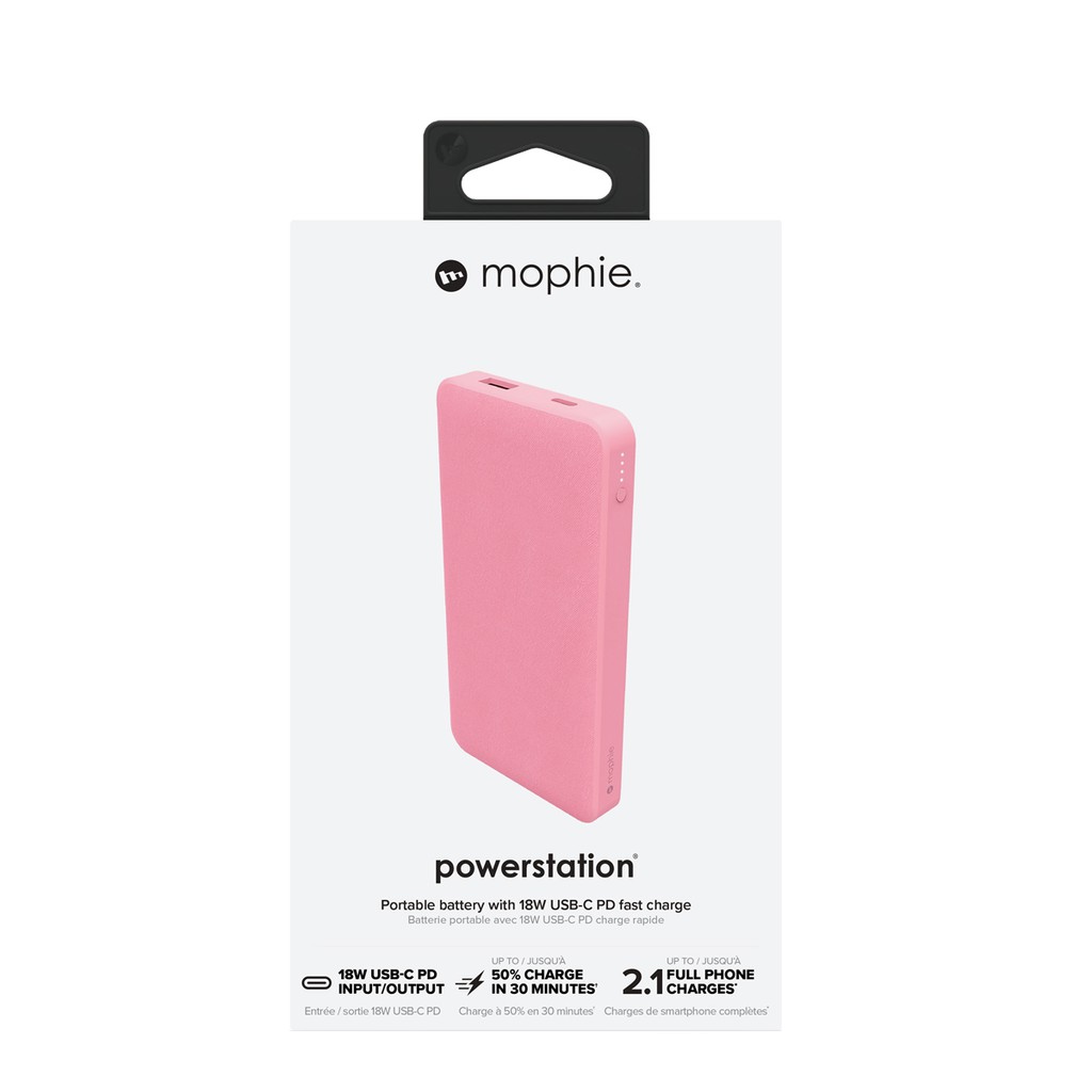 Sạc dự phòng Mophie Powerstation 10,000mAh Power Delivery Hỗ trợ sạc nhanh PD 18W