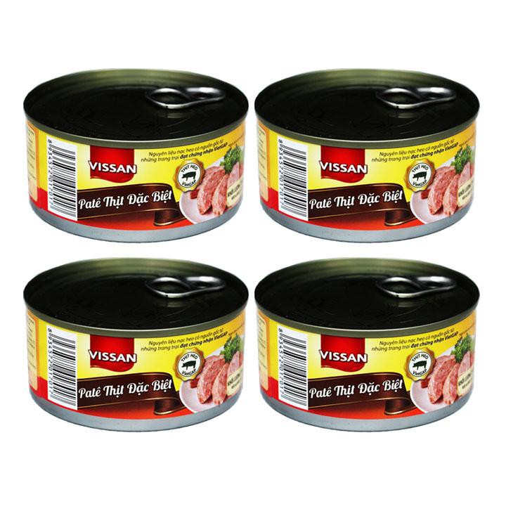 Combo 4 Pate Thịt Đặc Biệt Vissan 170g
