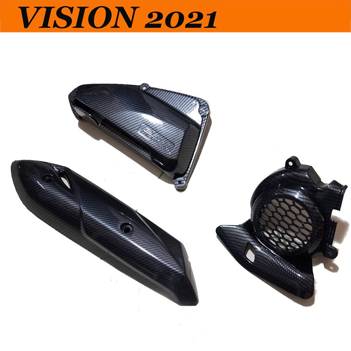 BỘ 3 MÓN TRANG TRÍ XE VISION 2021 CARBON