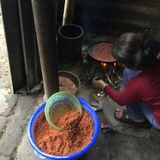 bột gạo lứt mè đen rang