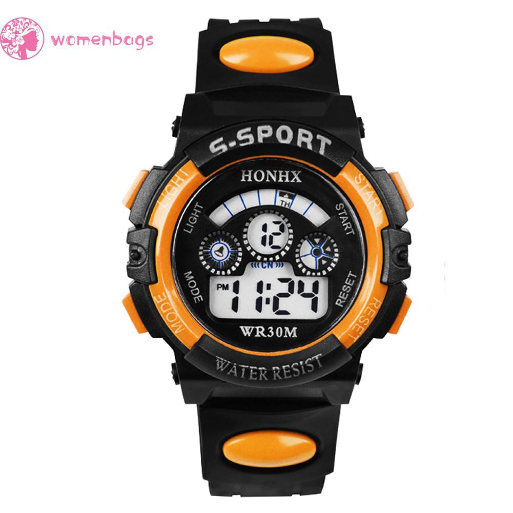 READYWB❀Fashion Multifunction Waterproof Boy Sports Electronic Children Watches