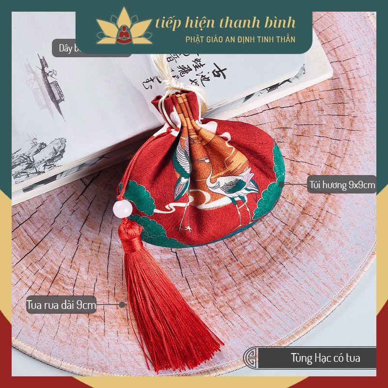 Túi Thơm Vải Gấm Sang Trọng Hà Bao May Mắn Cổ Trang Cosplay