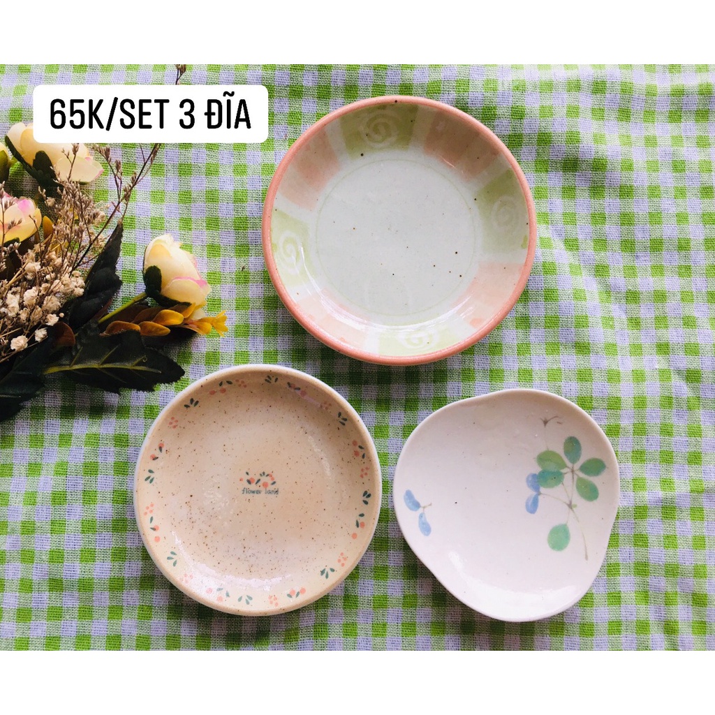 GỐM NHẬT - ĐĨA MEN TIÊU MÀU SIÊU CƯNG